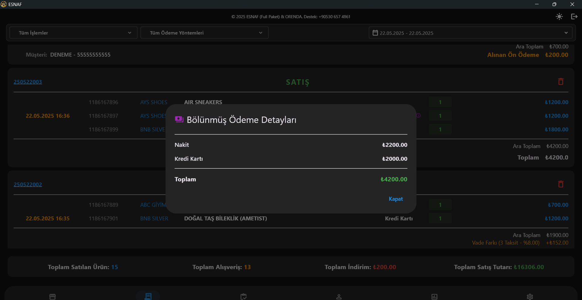 Satış Geçmişi Detay